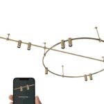 Brass track lighting